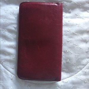 Red Genuine Leather Wallet